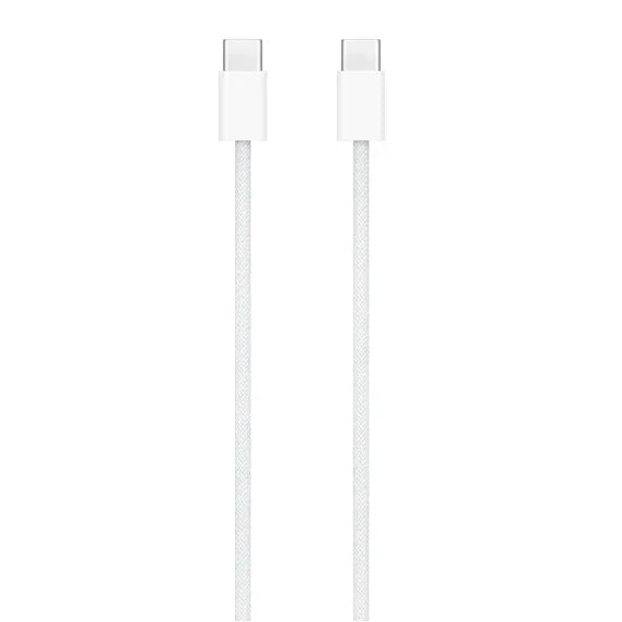 Apple Usb-C To Usb C 60W Made With Woven Cable 1M - White - Tashqila Apple Usb-C To Usb C 60W Made With Woven Cable 1M - White - Tashqila